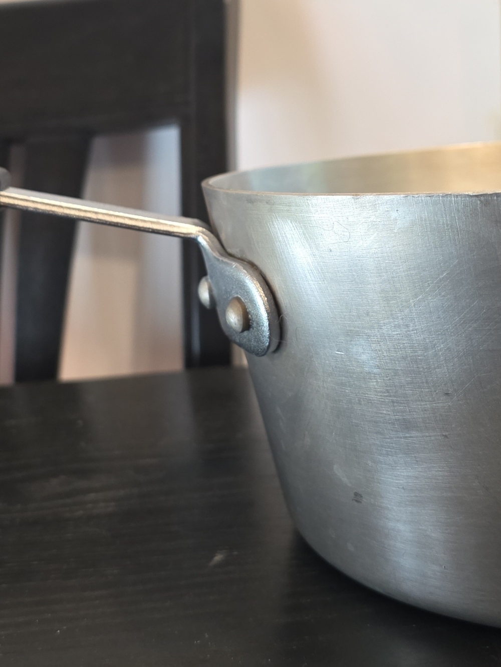 Everyday Aluminum Saucepan with Riveted Handle - Silver
